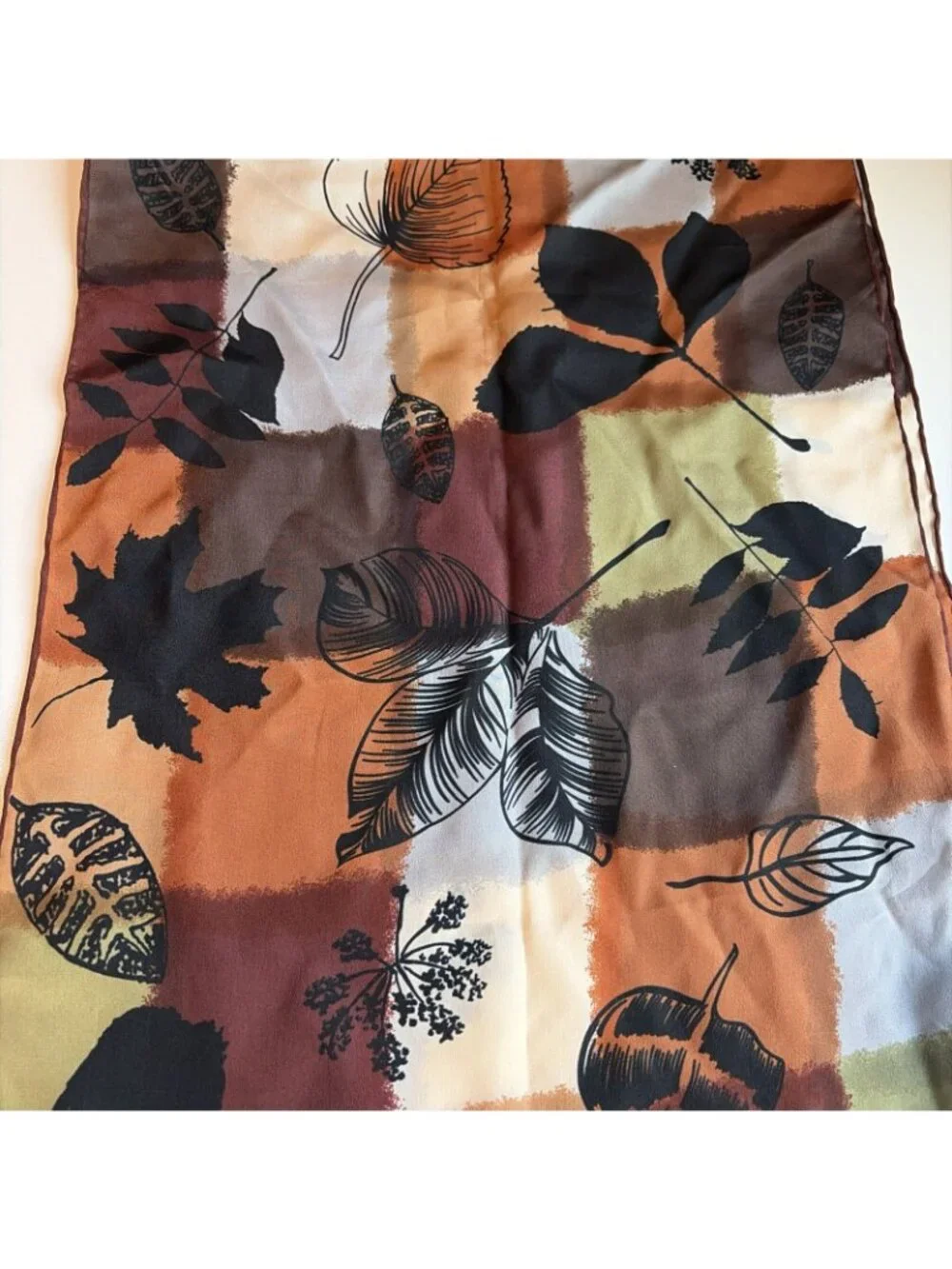 Vintage Halston Silk Scarf  13 X59